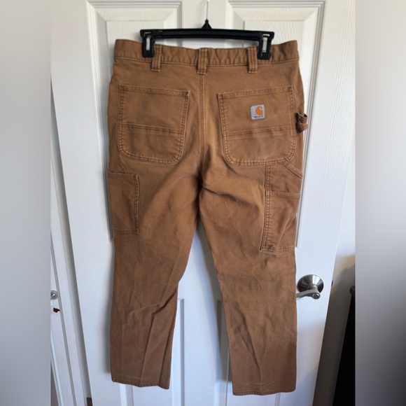 Carhartt Rugged Flex Straight Fit Duck Double Front Tapered Leg Work Pants - Picture 2 of 3